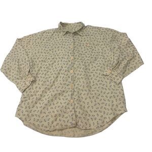 Vintage Patterned Button Down Top